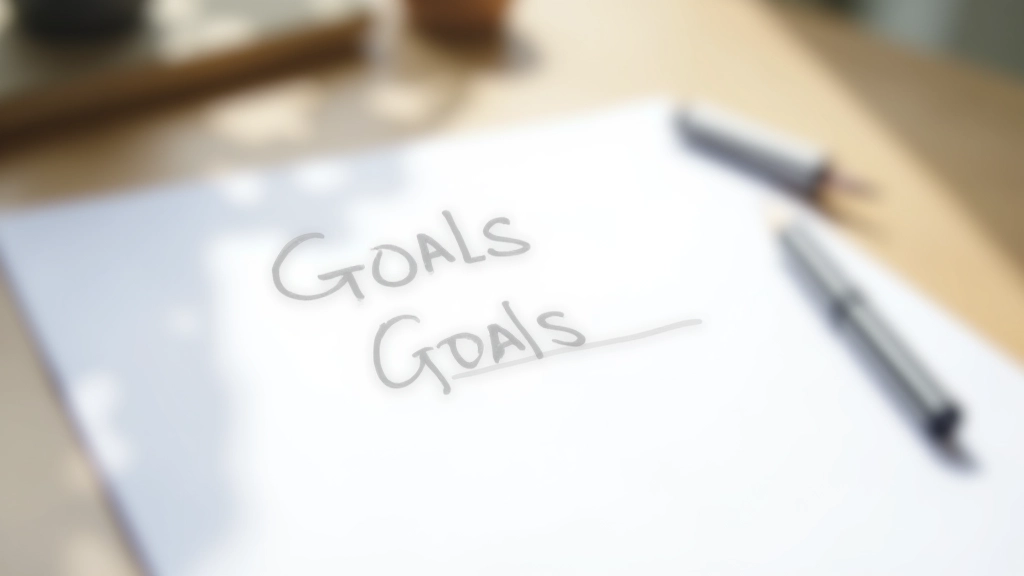 Getypte en handgeschreven doelen naast elkaar op papier met sterke contrast