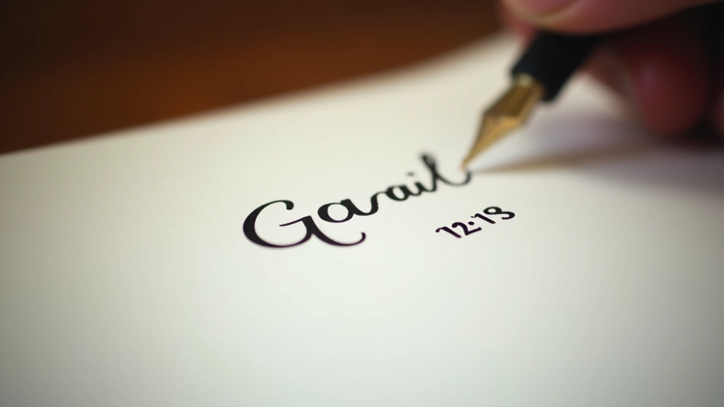 Ondertekende doelverklaring met pen en datum in handschrift